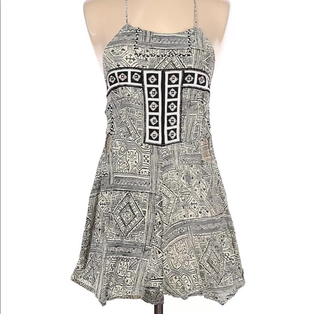 Cleobella Tribal Halter cutout beaded romper - Picture 4 of 11